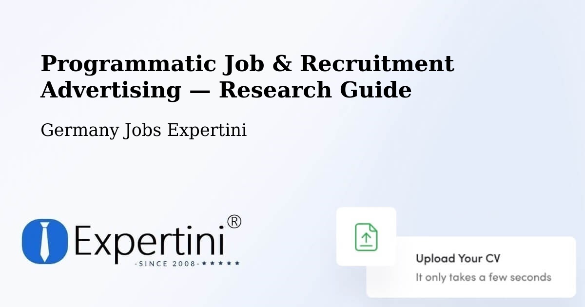 Programmatic Job & Recruitment Advertising — Research Guide – Igel